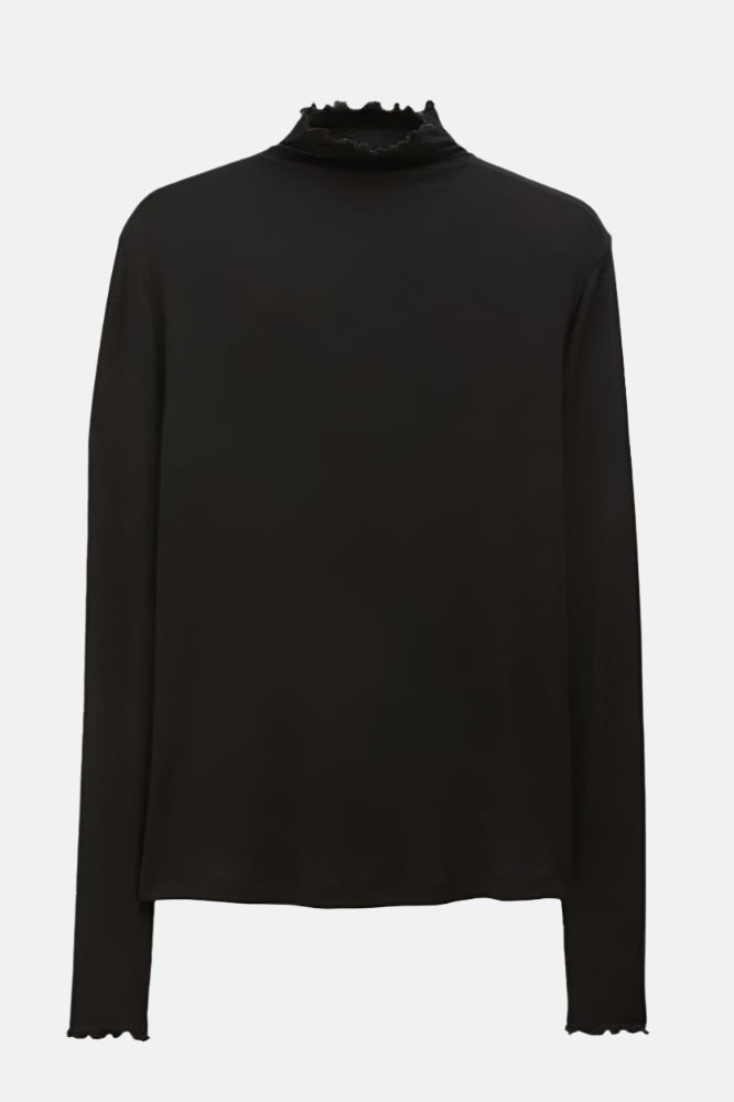 Filippa K Mock, Black, Wool Top