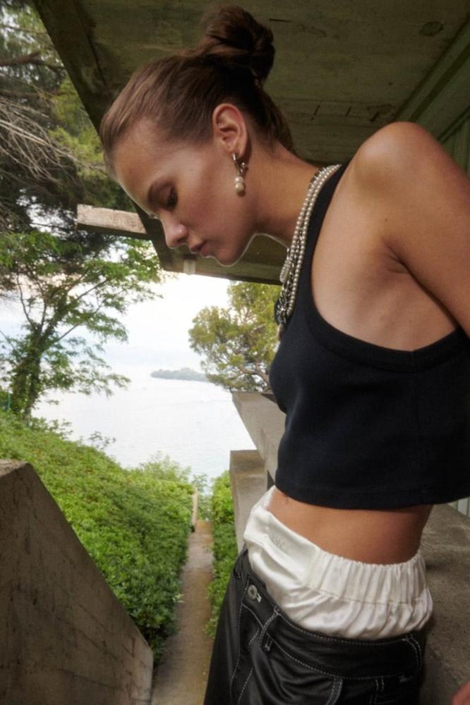 Halfboy Halfboy Tank Top Crop, Black, Top