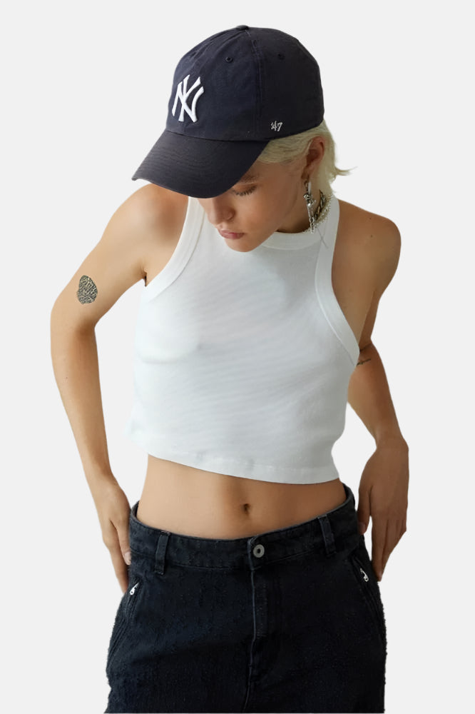 Halfboy Halfboy Tank Top Crop, Optic White, Top