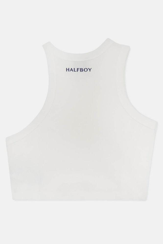 Halfboy Halfboy Tank Top Crop, Optic White, Top