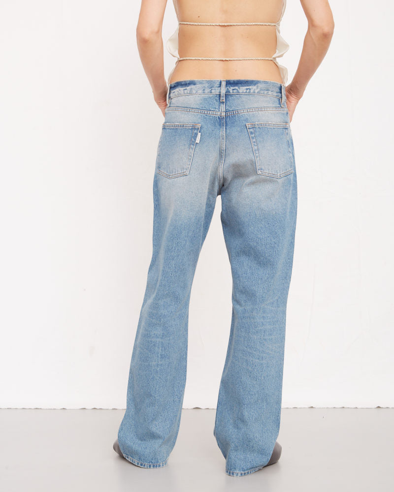 Boyfriend Jeans Blue Stone Bleach