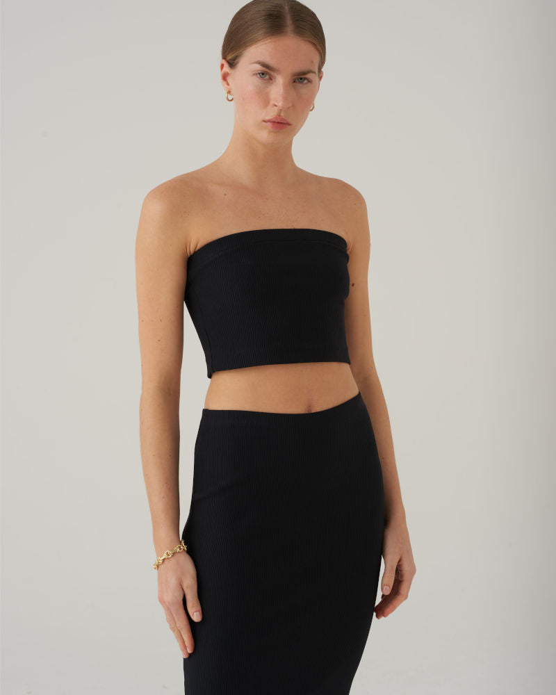 Lebrand Treve Jersey Top, schwarz
