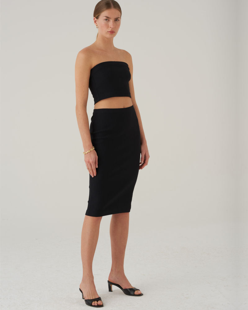 Lebrand Treve Jersey Top, schwarz