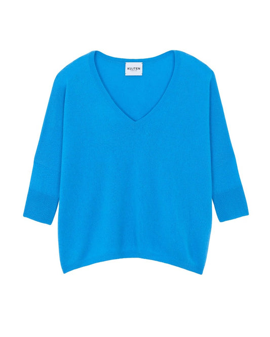Minie, Bleu Fluo, Cashmere Sweater