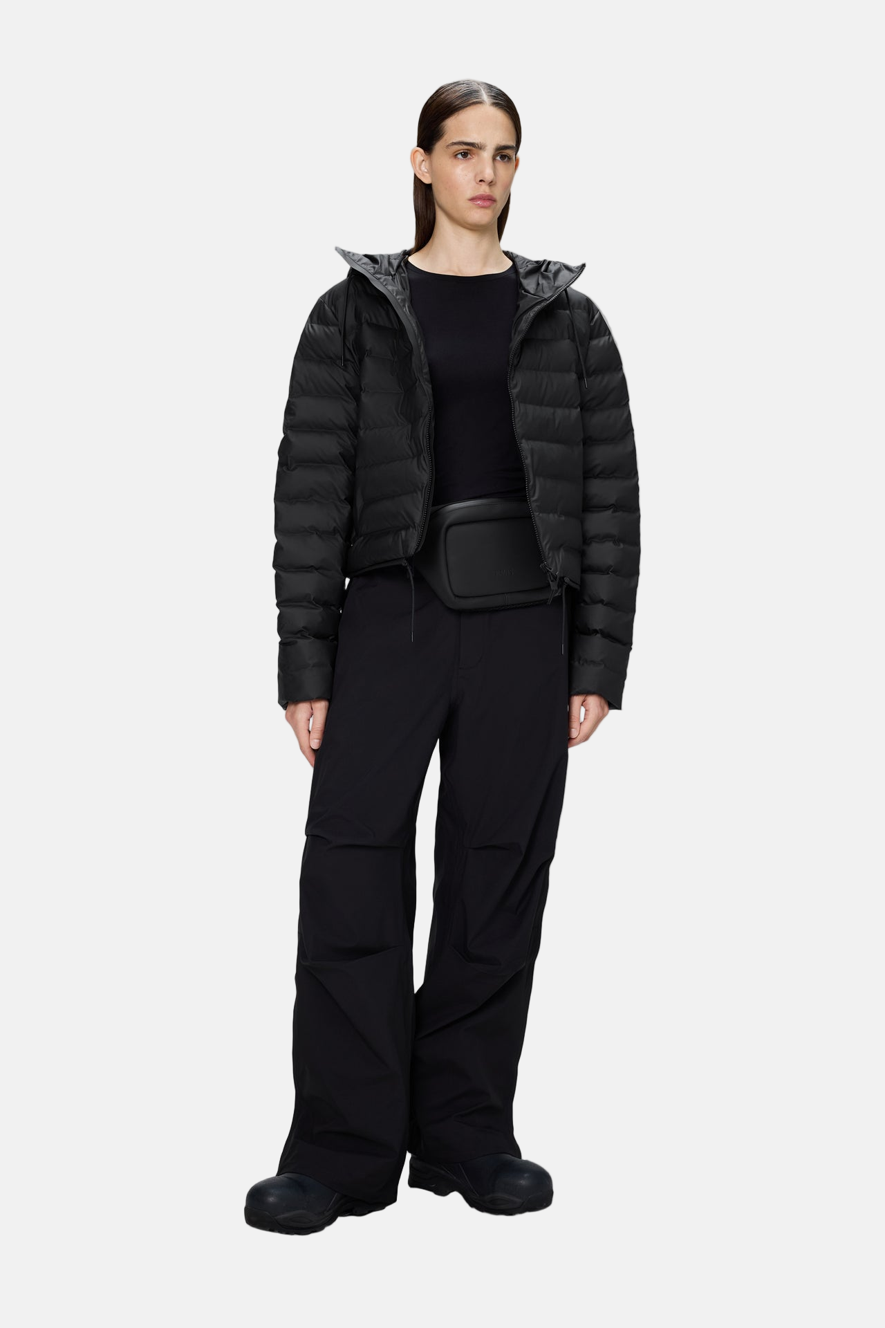Rains Lohja W3T2, Schwarz, Puffer-Jacke