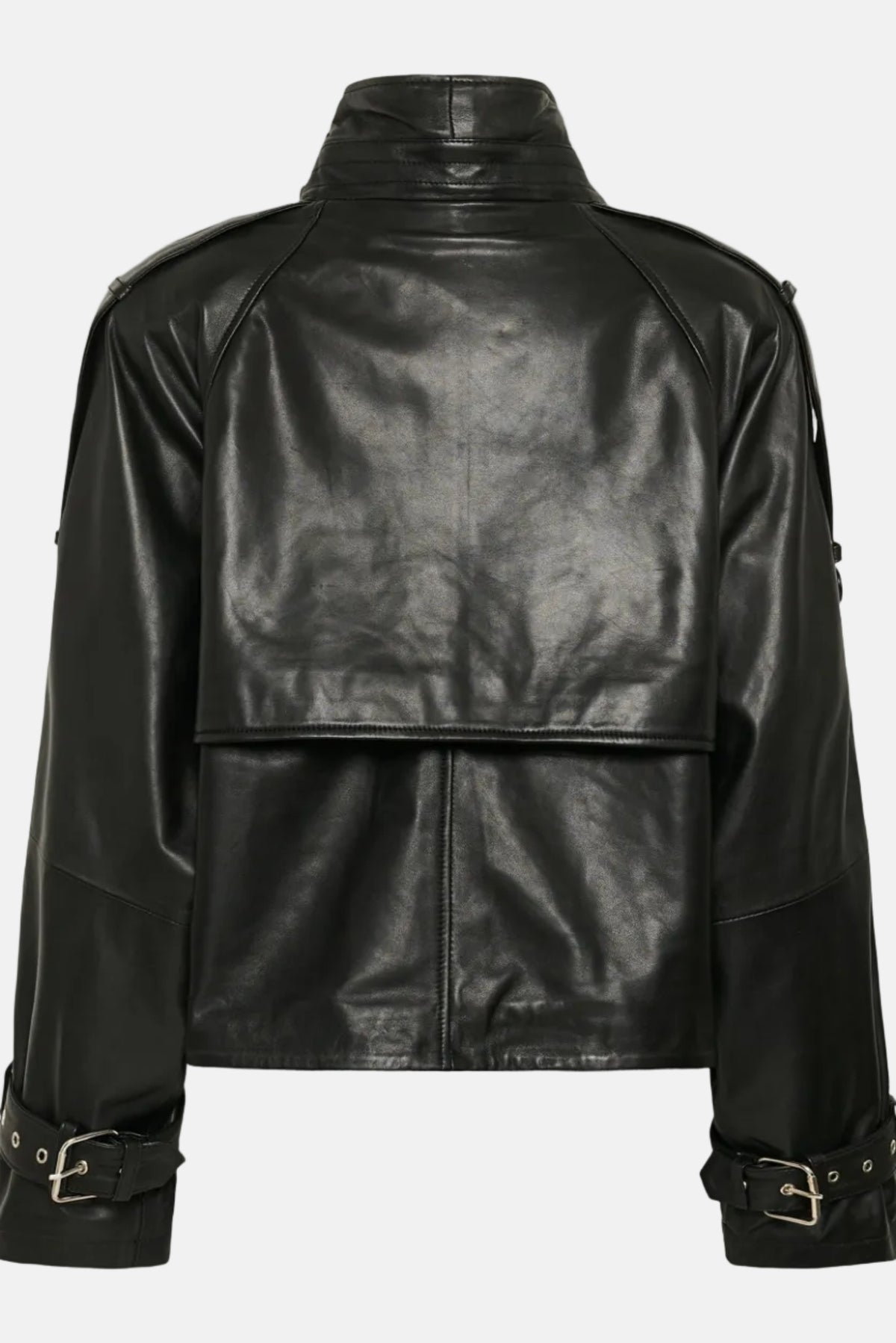 Gestuz Avic Leather Jacket in Black, Ansicht 2