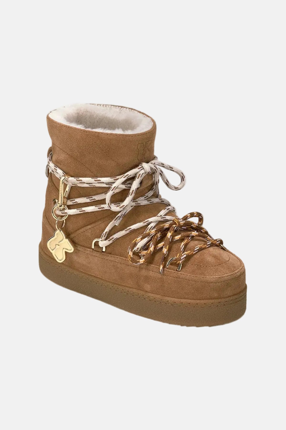 INUIKII Quilted Suede, Brown, Boots