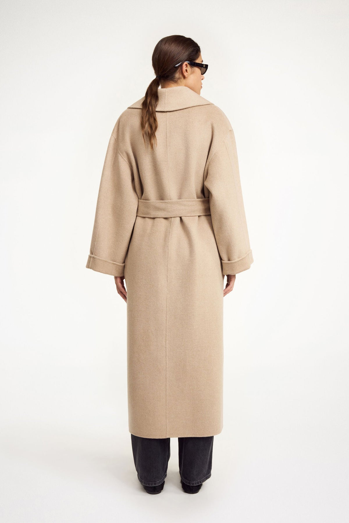 By Malene Birger Trullem Mantel in Grey Brown Melange – Ansicht 3