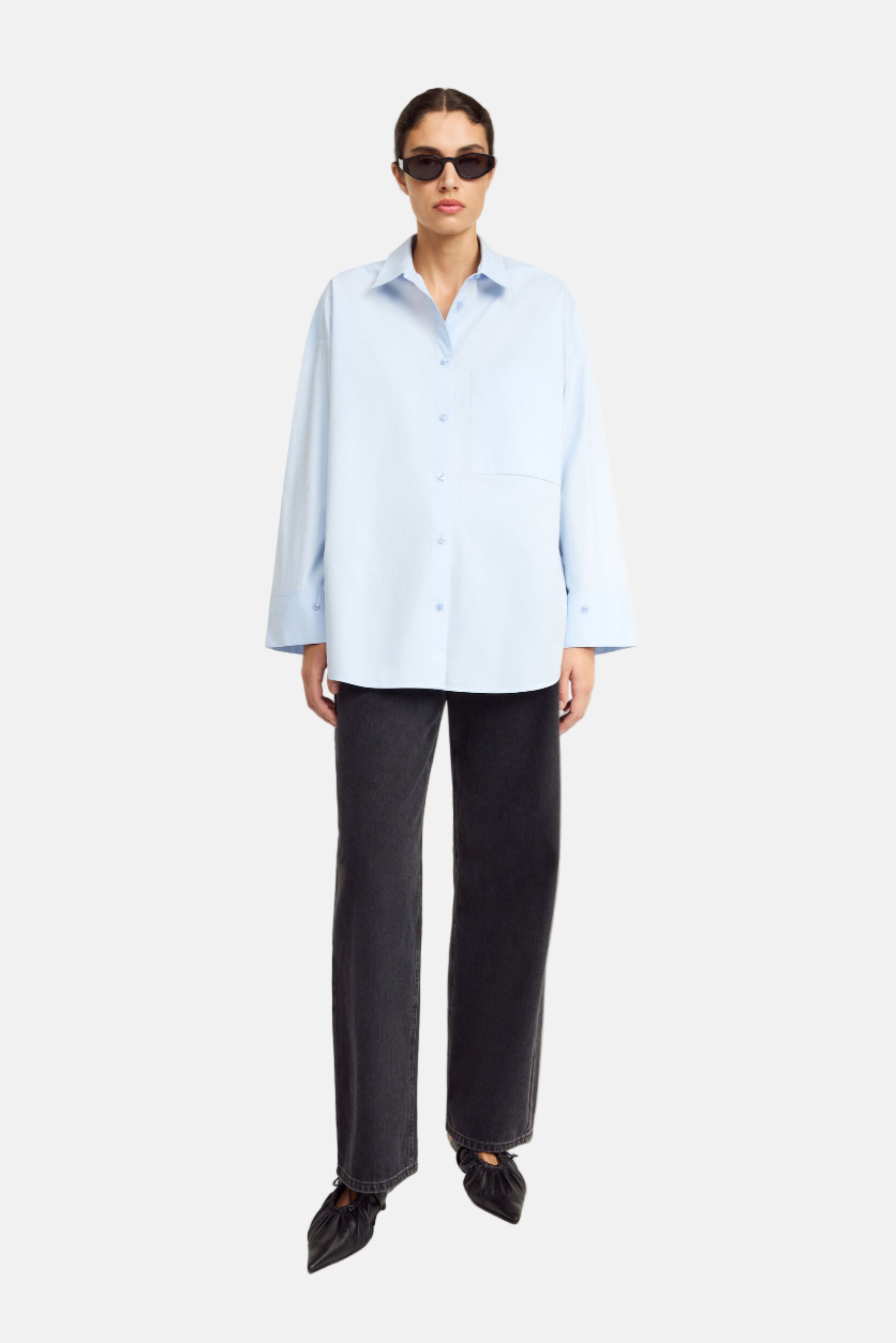 By Malene Birger Derris, Blau, Bluse