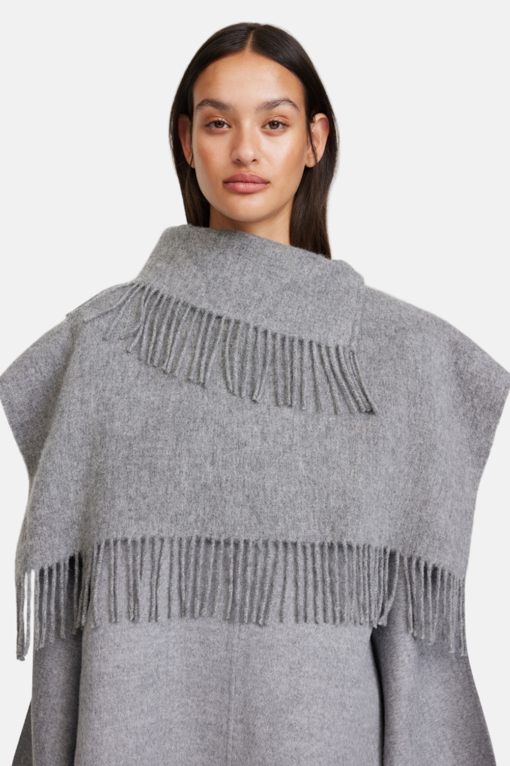 By Malene Birger Turtla, Grey Melange, Poncho