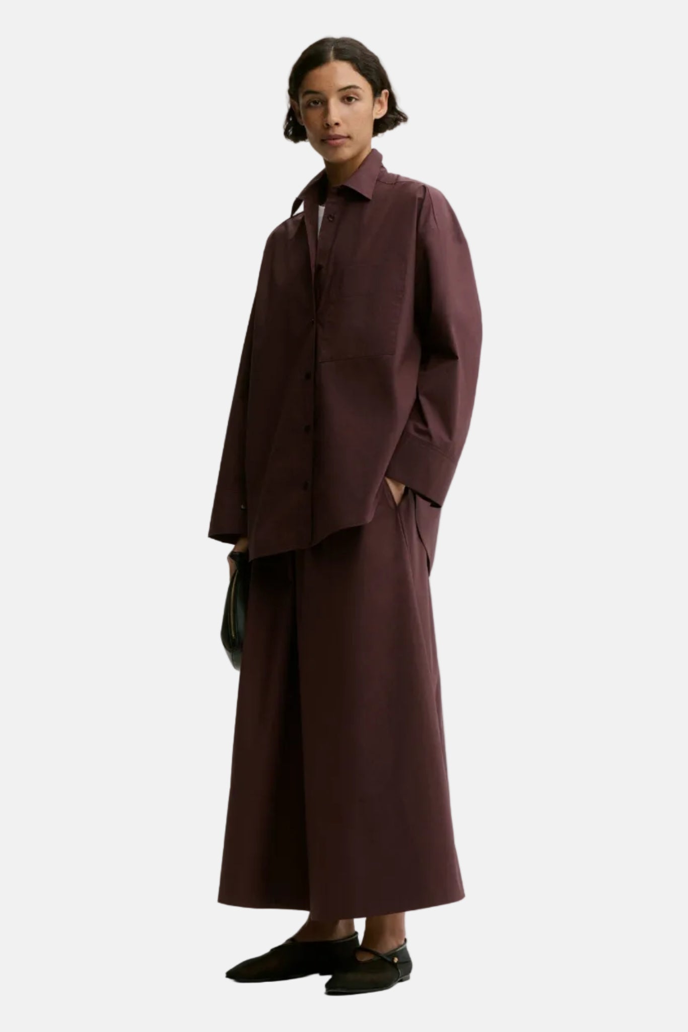 By Malene Birger Derris, Aubergine, Hemdbluse