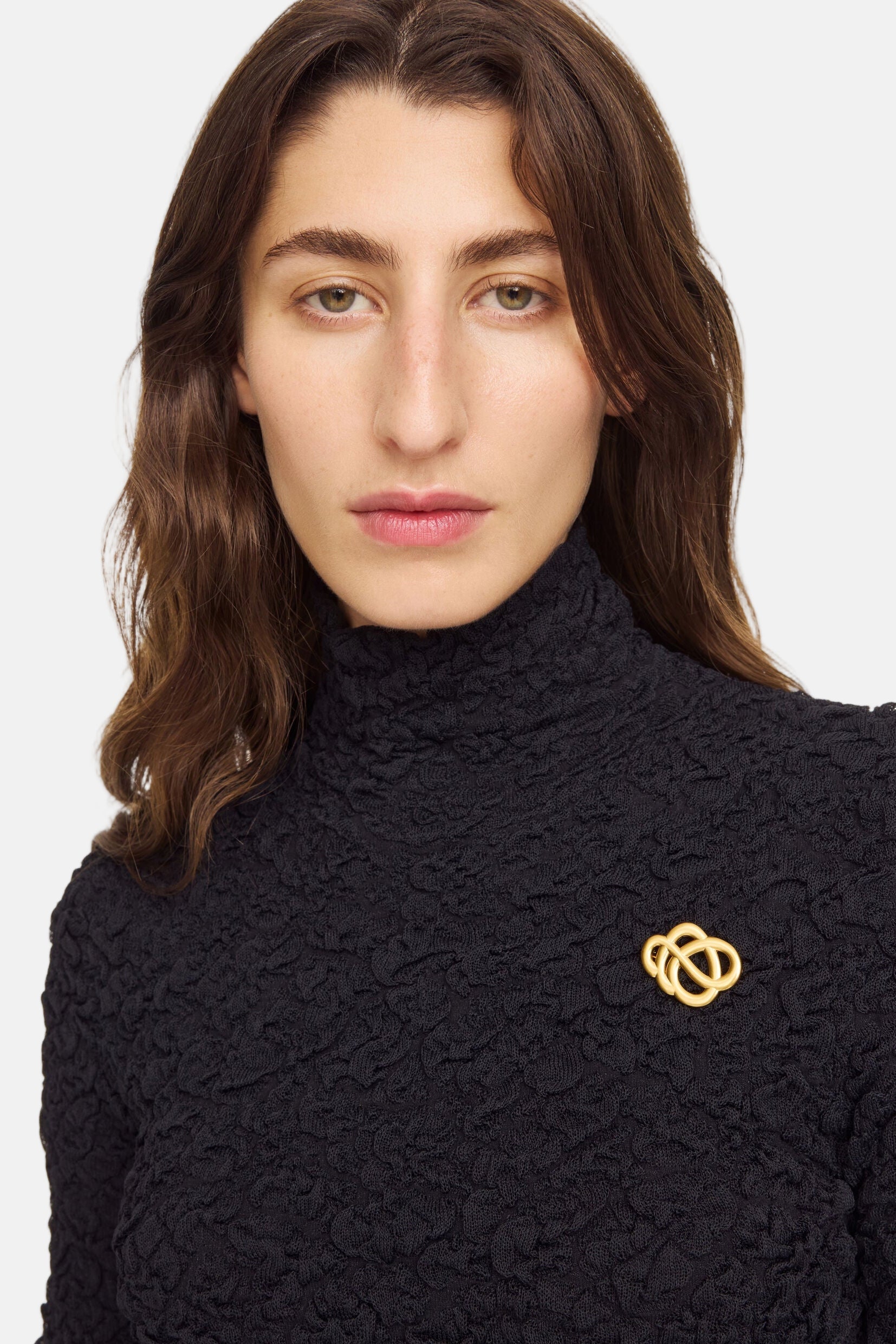 By Malene Birger Broche Mini, Gold, Brosche