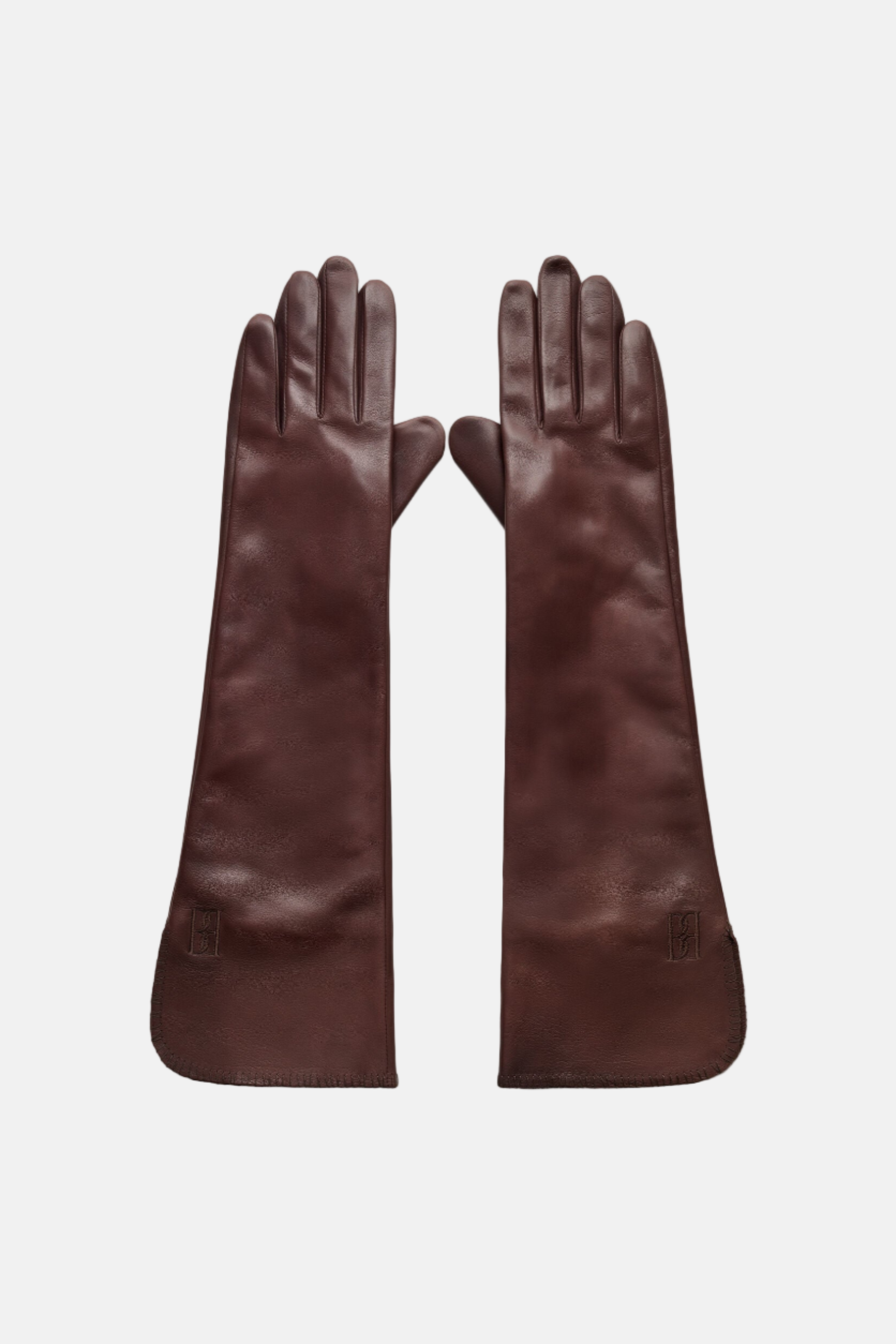 By Malene Birger Gemi, Coffee Brown, Lederhandschuhe