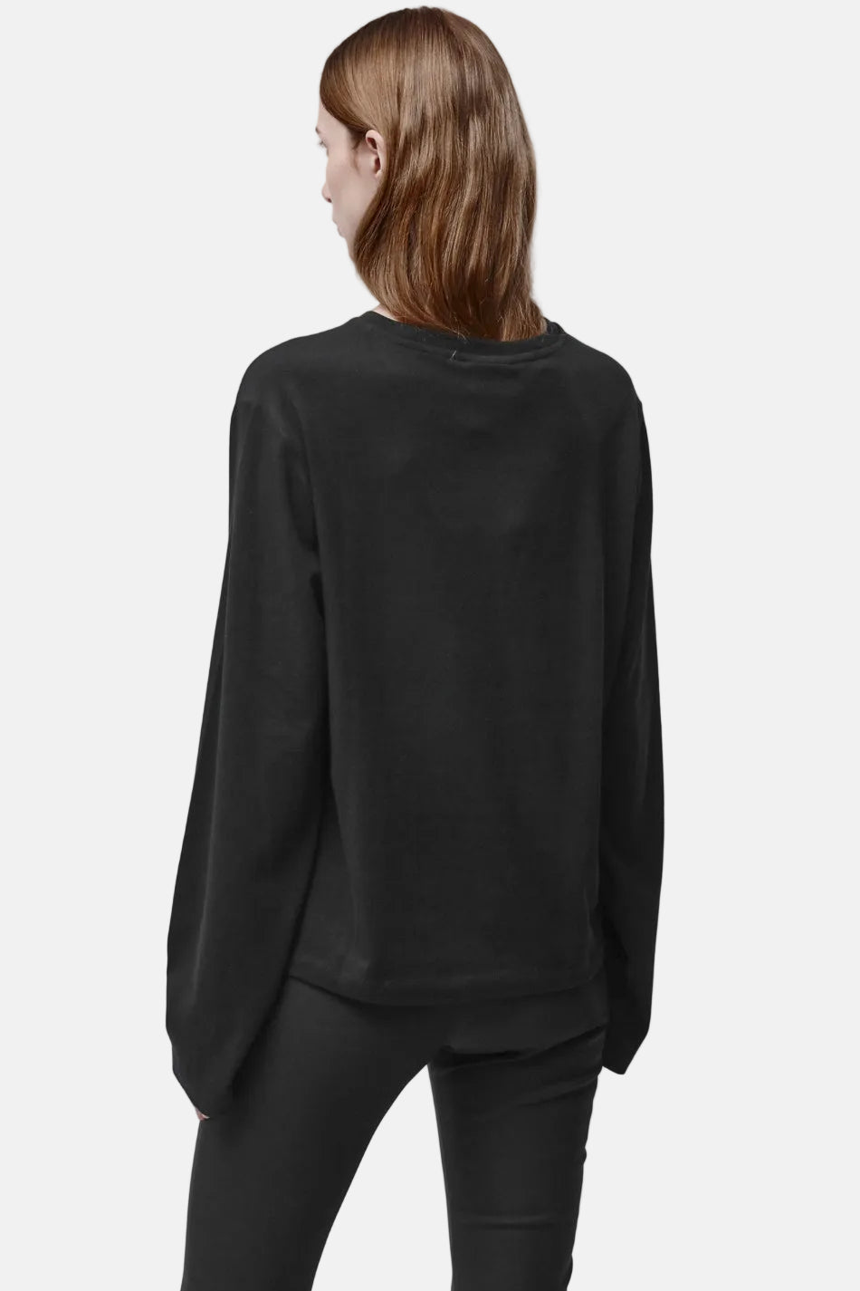 Thom/Krom W TS 651 Worked T-Shirt in Black, Ansicht 7