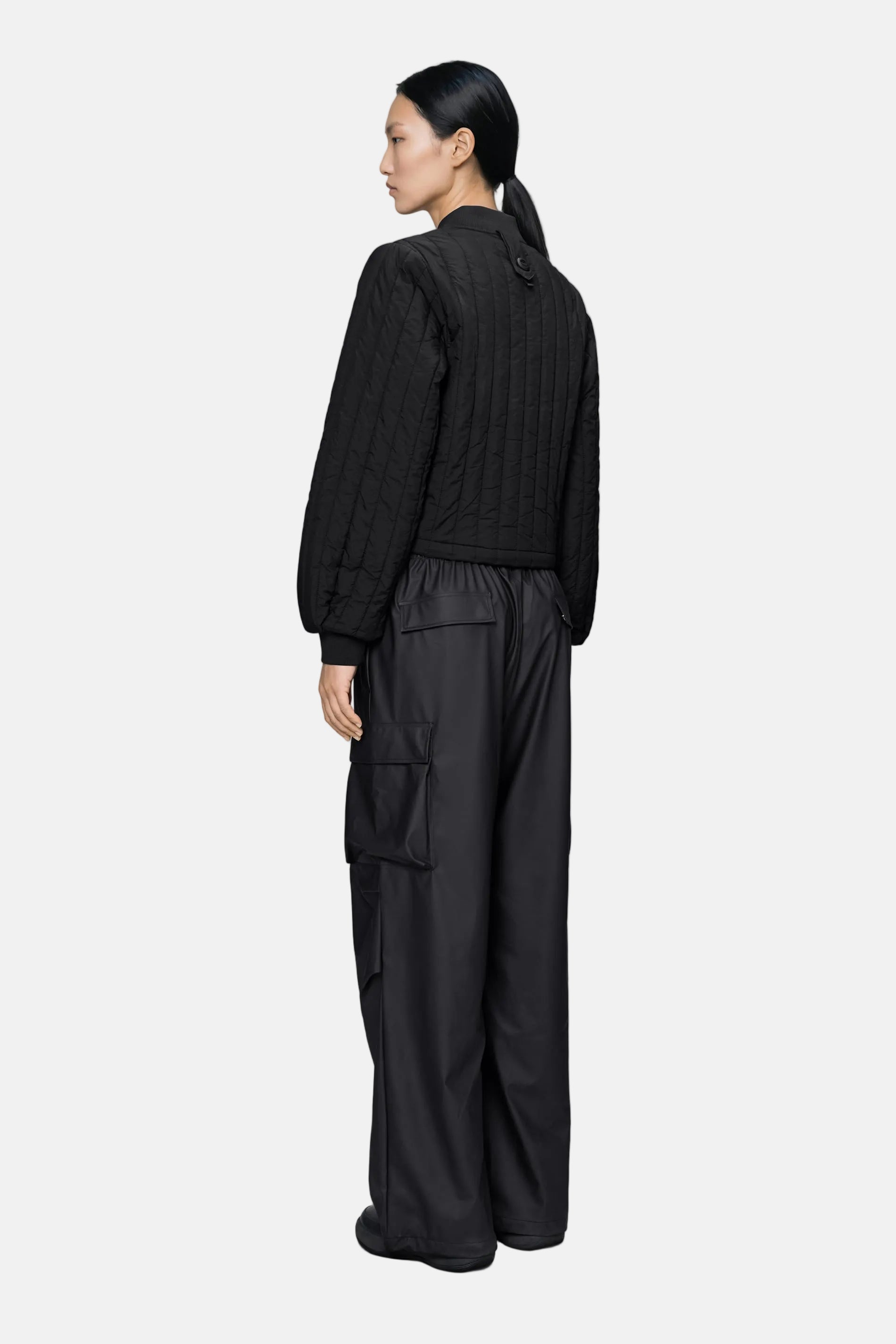 Rains Banja Liner Bomber W, Black, Jacke T1