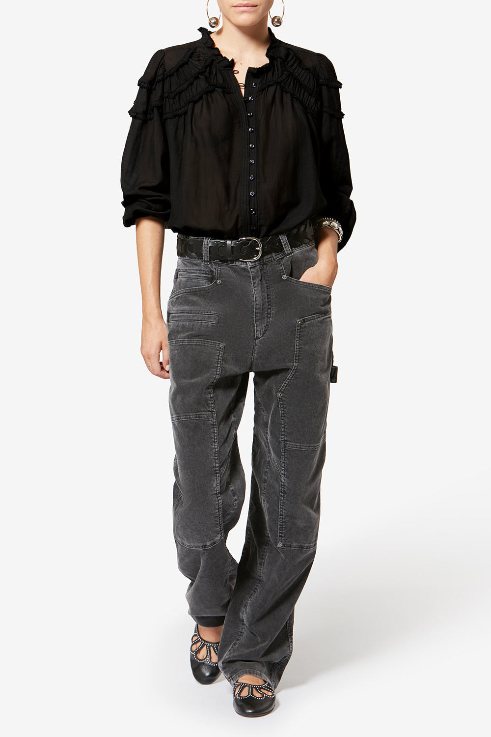 Marant Étoile Christa Top in Black – Ansicht 2