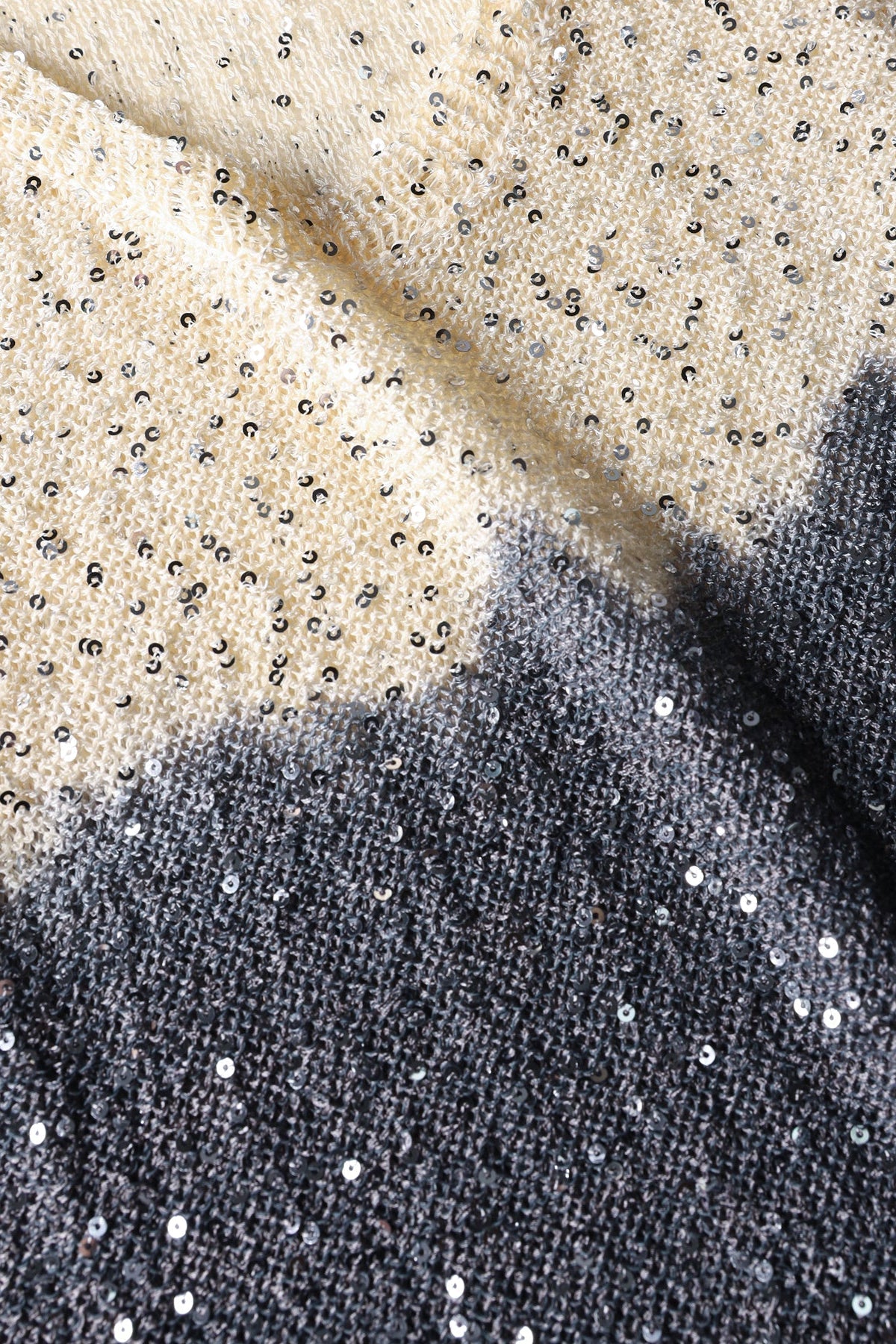 Roberto Collina Knit Paillettes, Nero/Burro, Tanktop