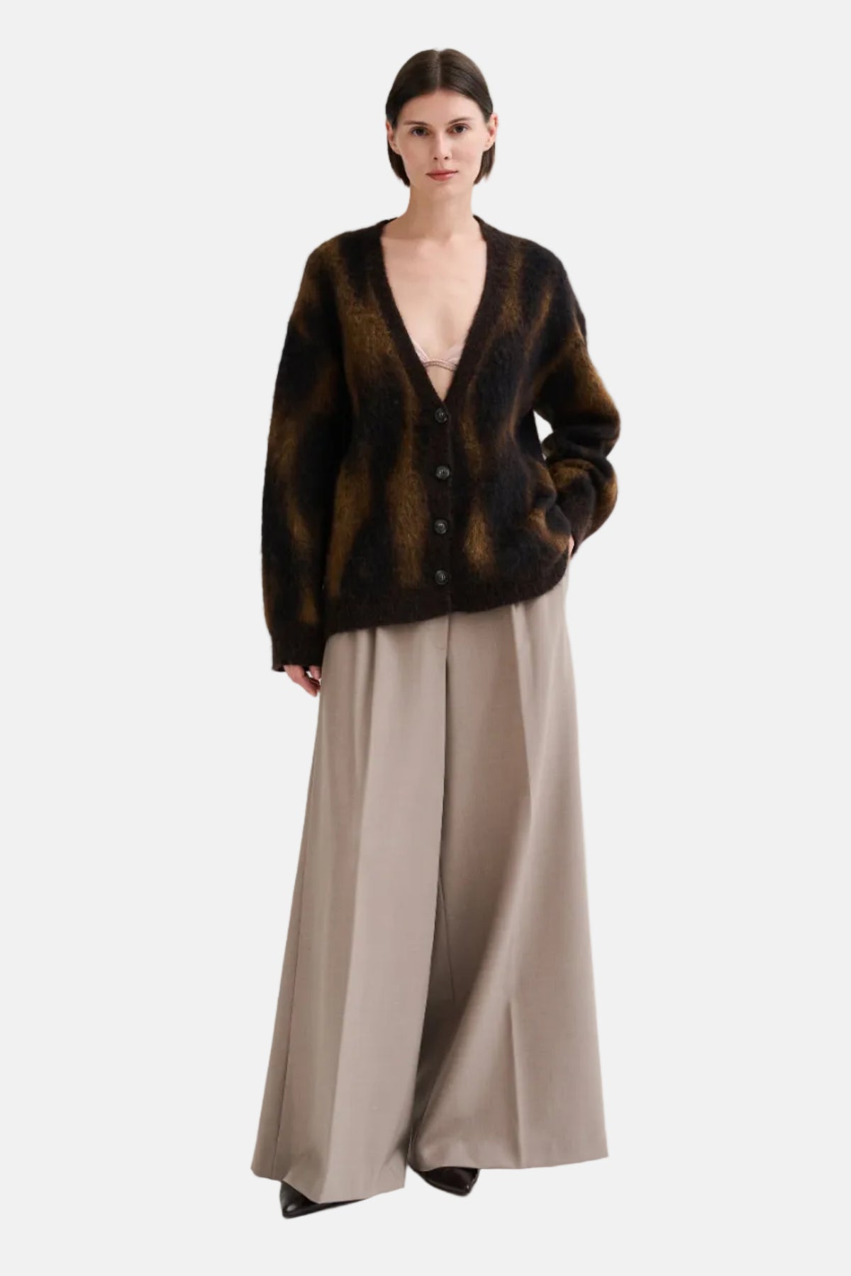 Roberto Jacquard Animalier, Moro, Cardigan