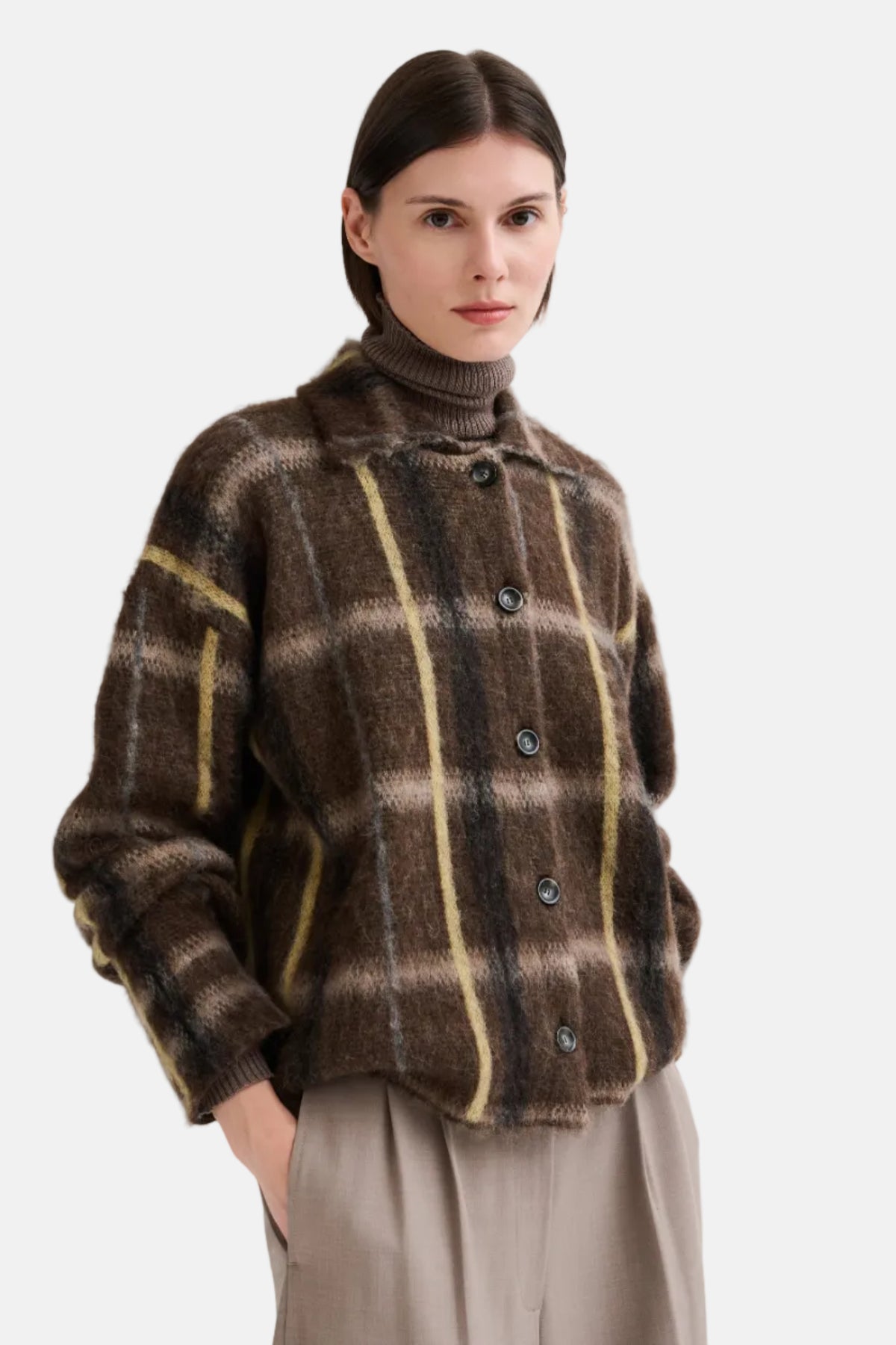 Roberto Jacquard Check, Moro/Grigio, Shirt