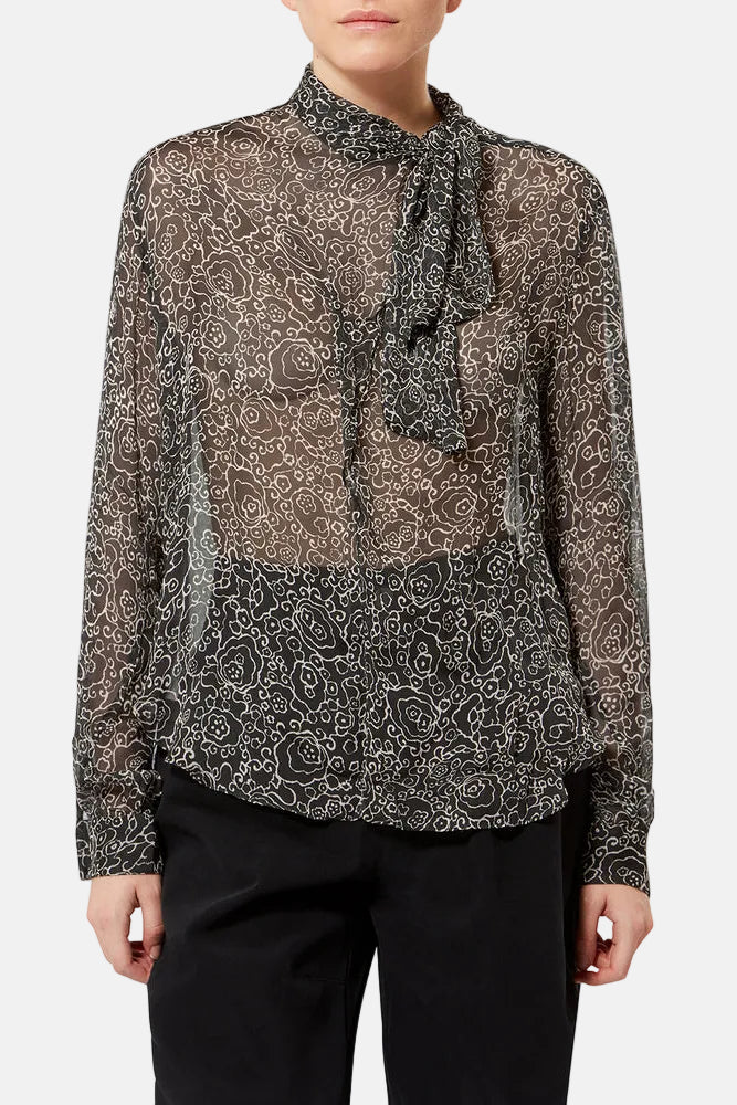 Marant Étoile Leona, Black/Ecru, Bluse