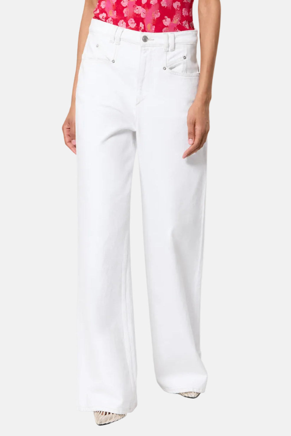 Marant Étoile Lemony Hose in White – Ansicht 2