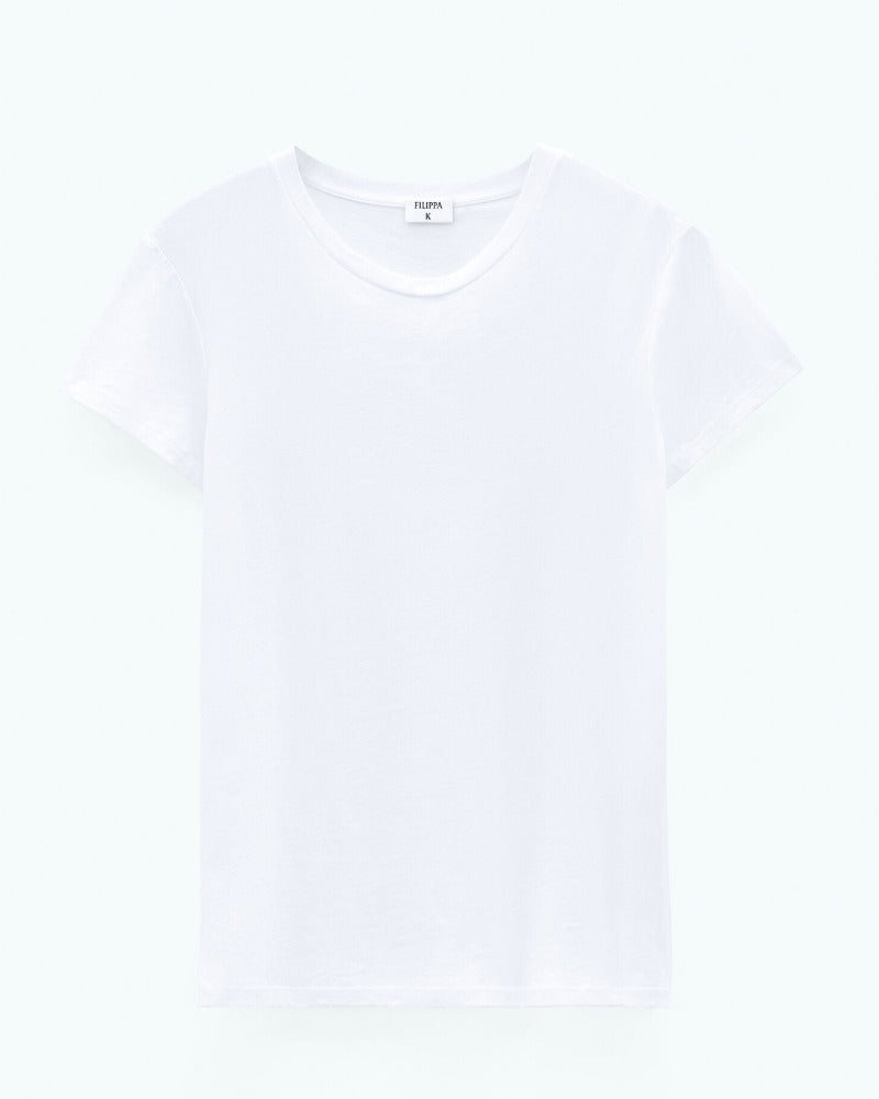 Soft Cotton Tee, White, T-Shirt