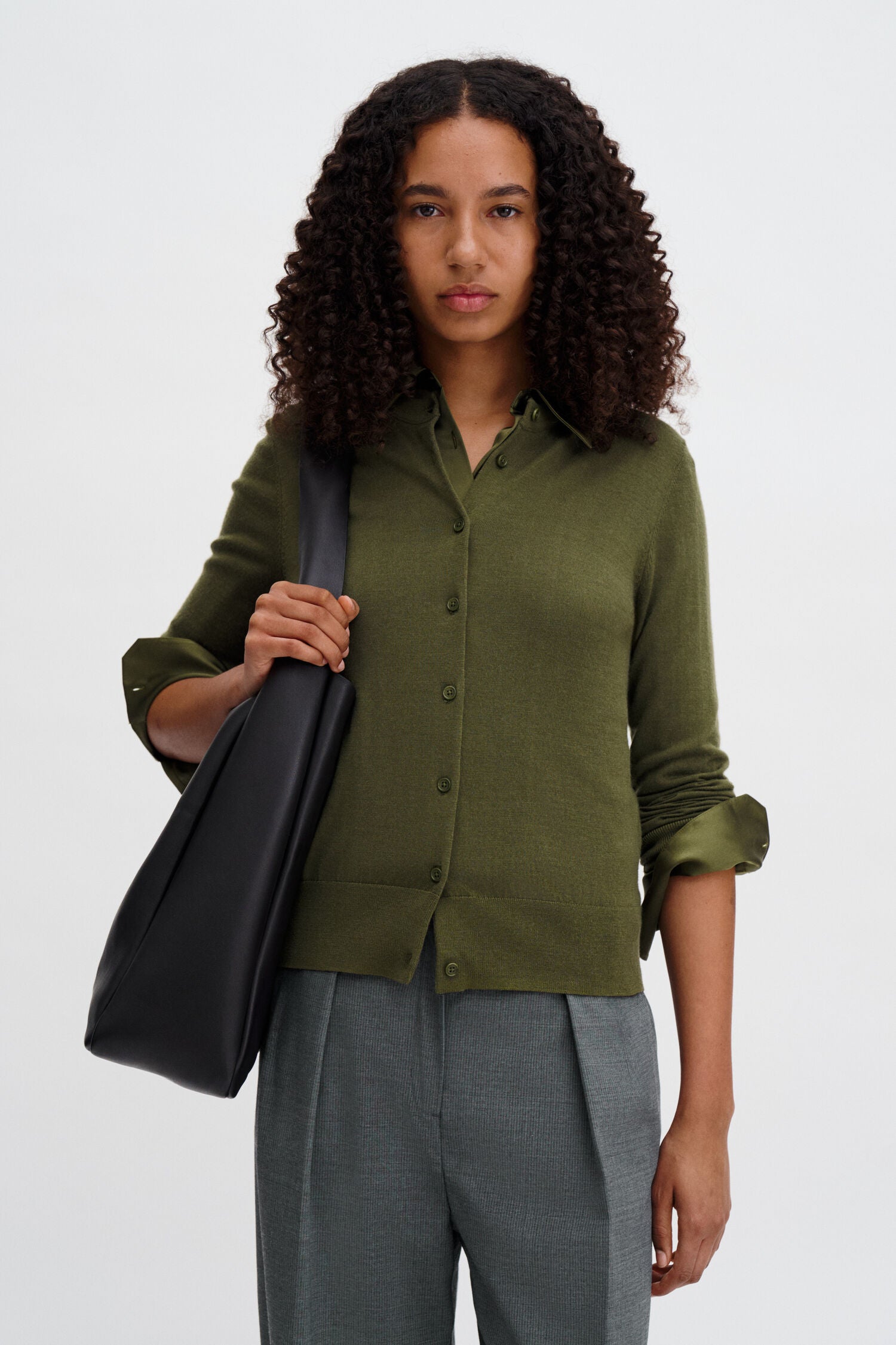 Filippa K, Merino, Laurel Green, Short Cardigan