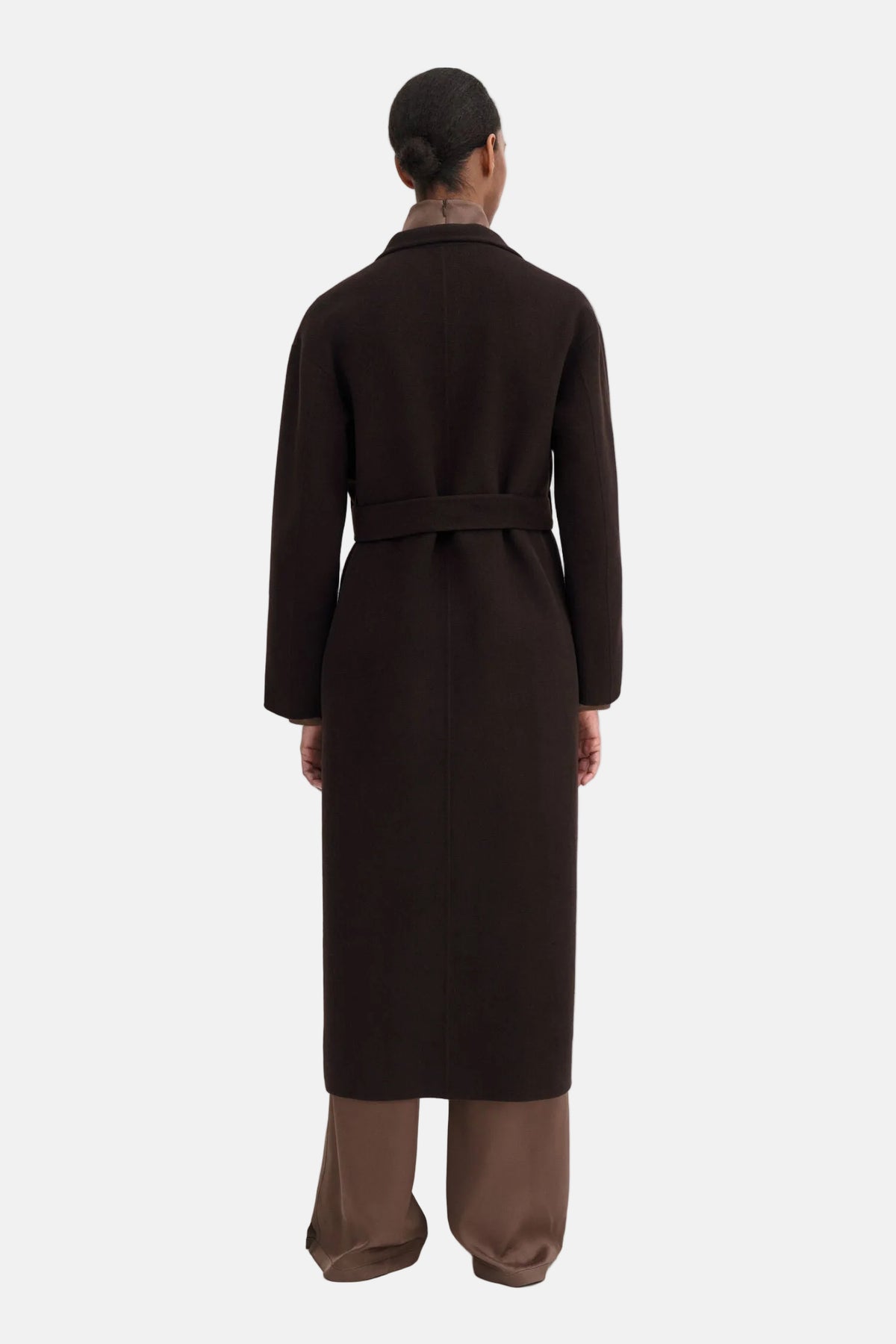 Filippa K Alexa Coat Mantel in Dark Chocolate – Ansicht 3