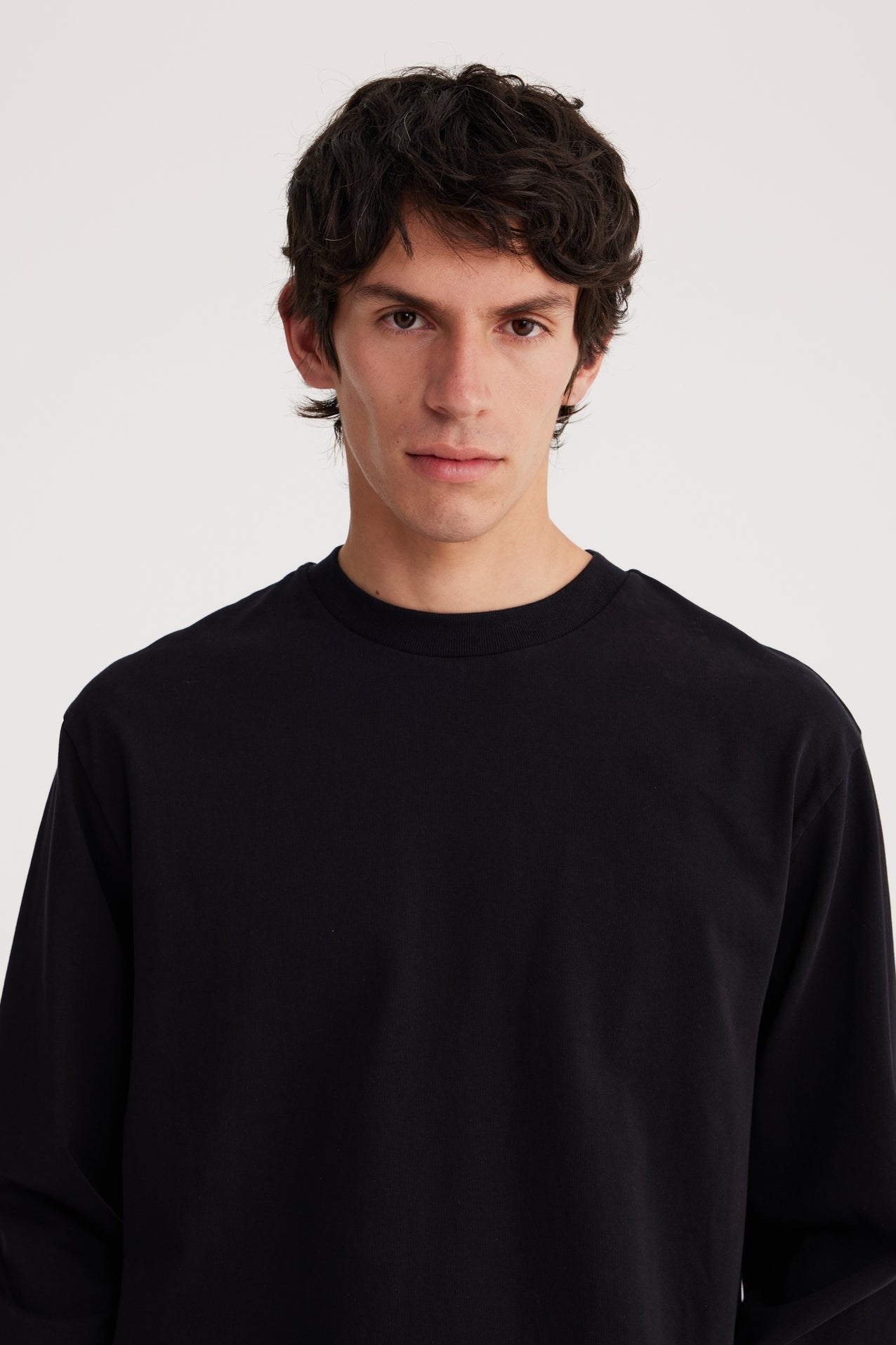 Oversized, Black, Longsleeve