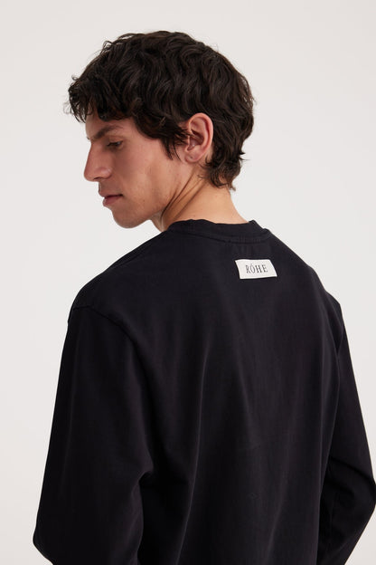 Oversized, Black, Longsleeve