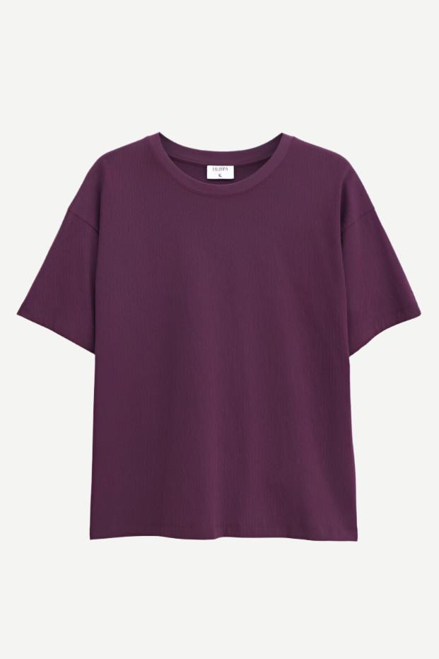 Loose fit Tee, Bordeaux, T-Shirt