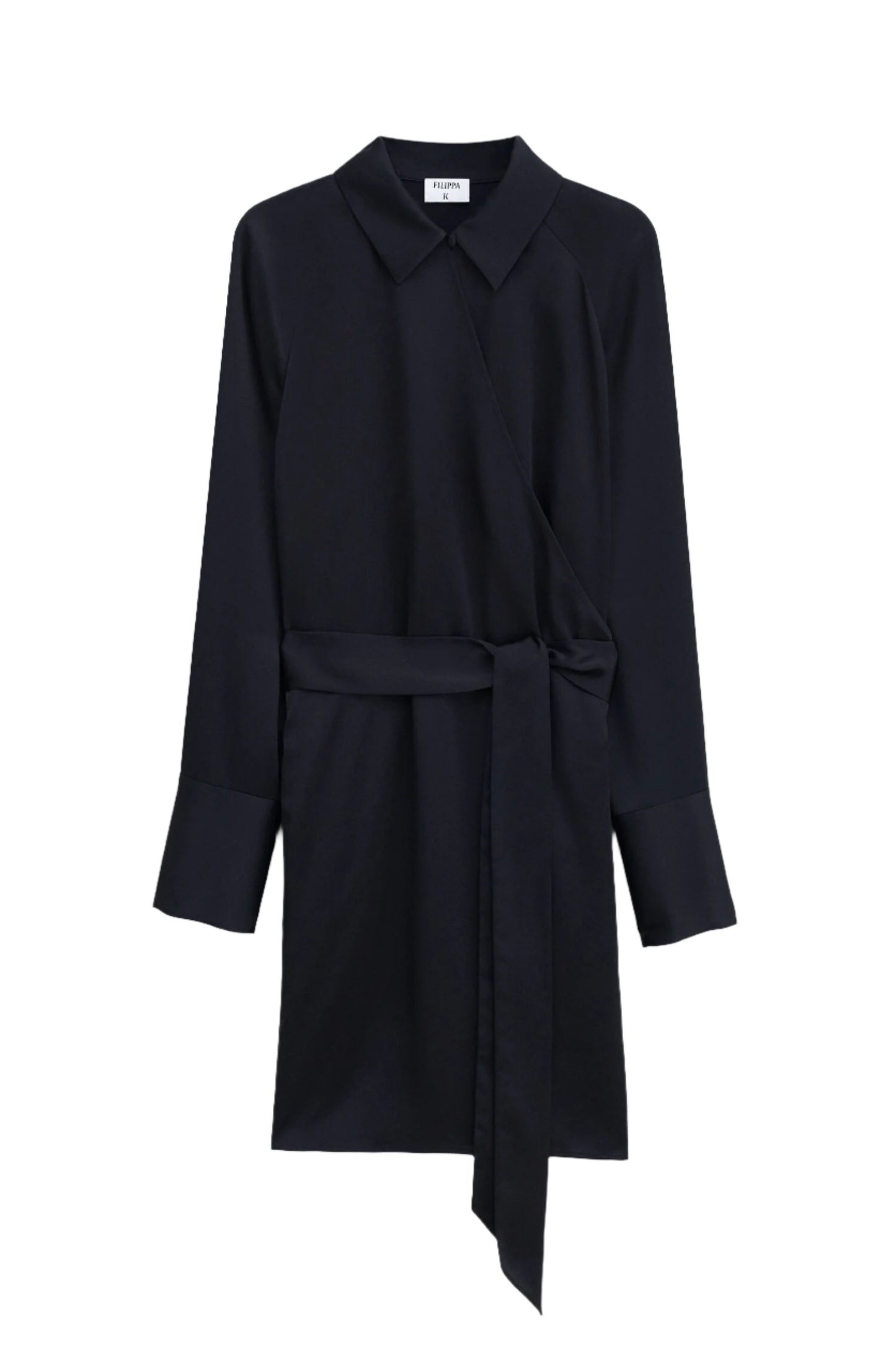 Wrap Shirt, Black, Dress