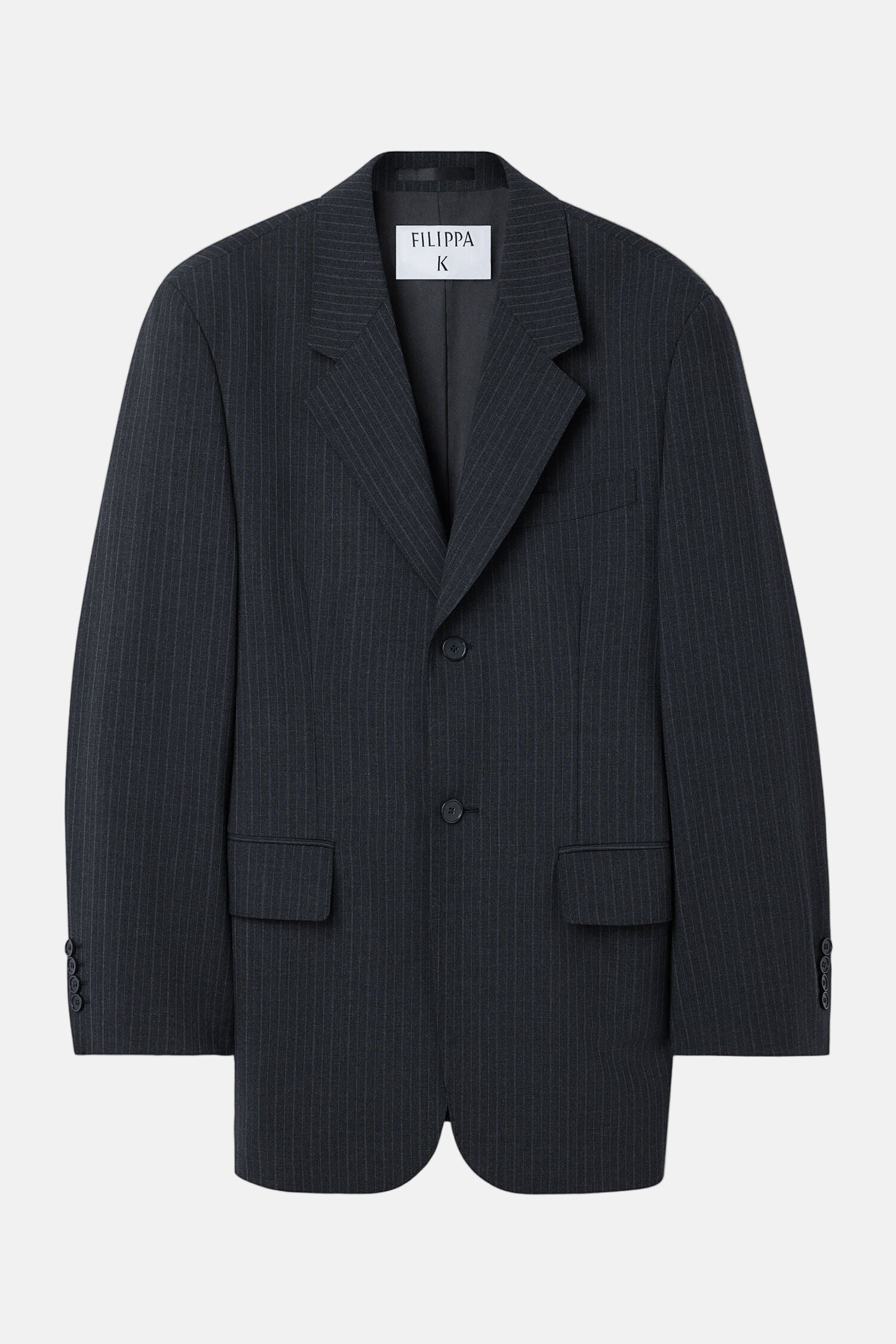 Filippa K, Hourglass, Anthracite, Pinstripe Blazer