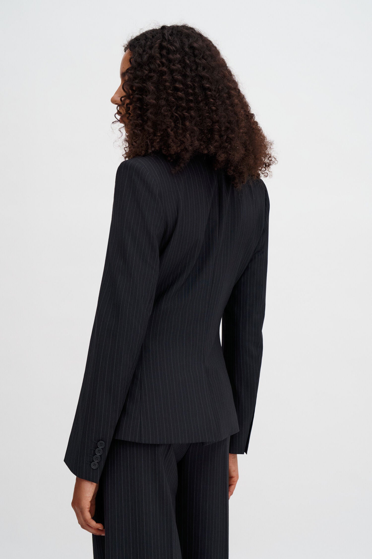 Filippa K, Sasha, Schwarz, Pinstripe Blazer