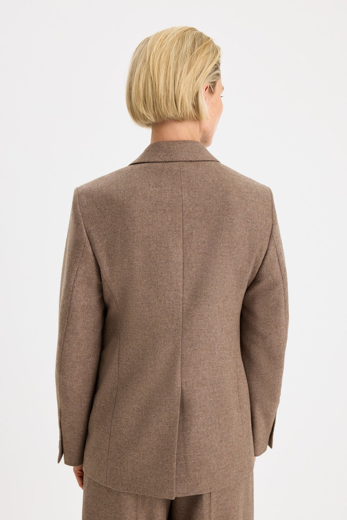 Filippa K Delilah Flannel Driftwood Blazer in Beige – Ansicht 3