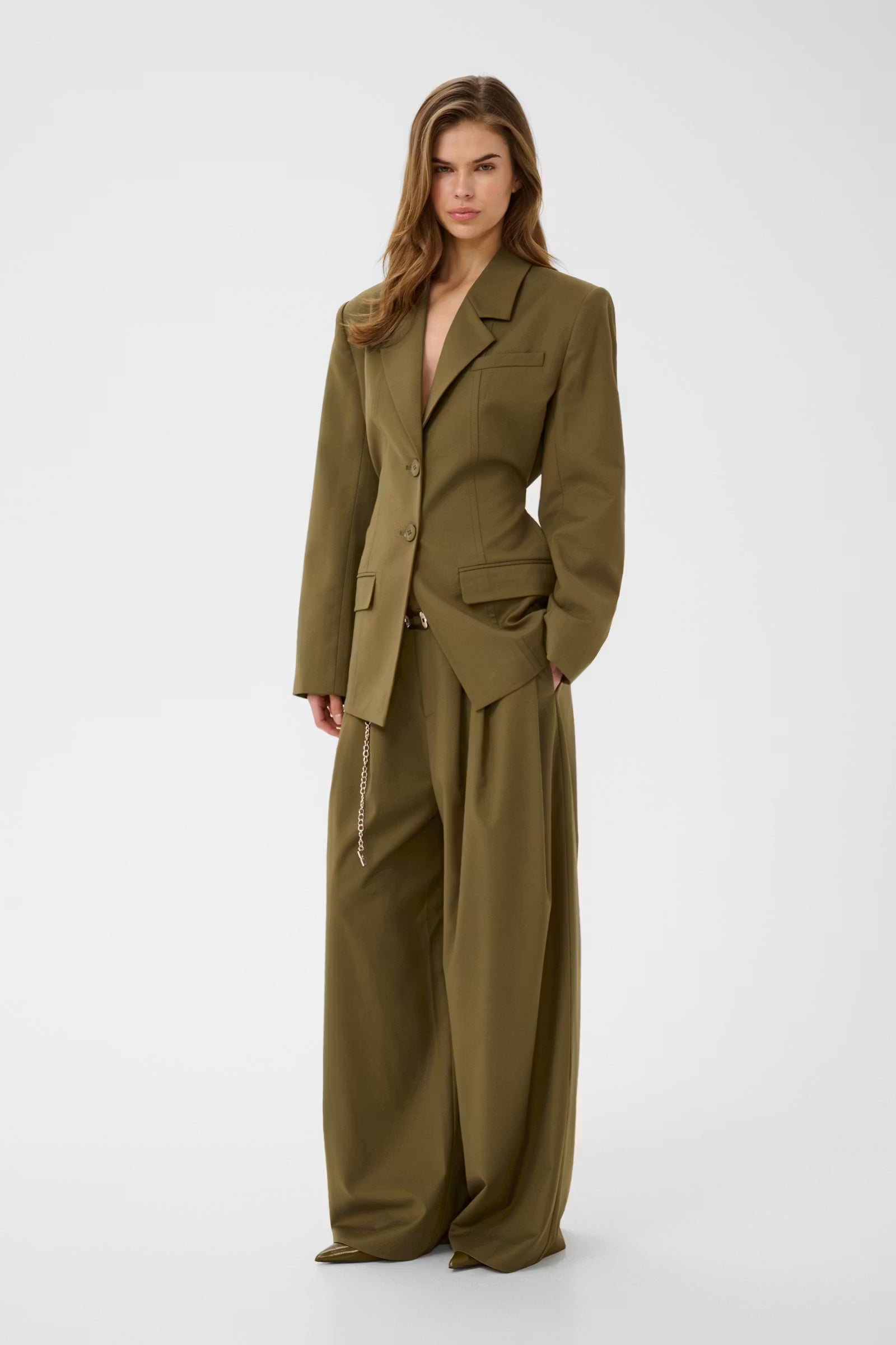 Gestuz Olivia, Olive, Military Blazer