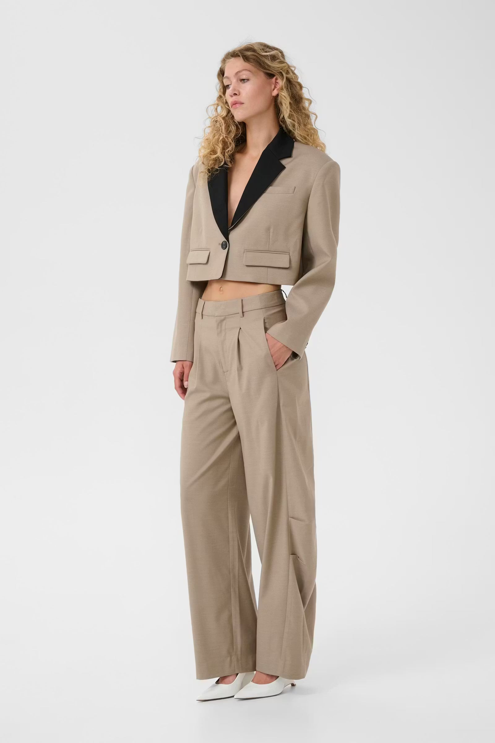 Gestuz Nella, Olive Sand Melange, Hose