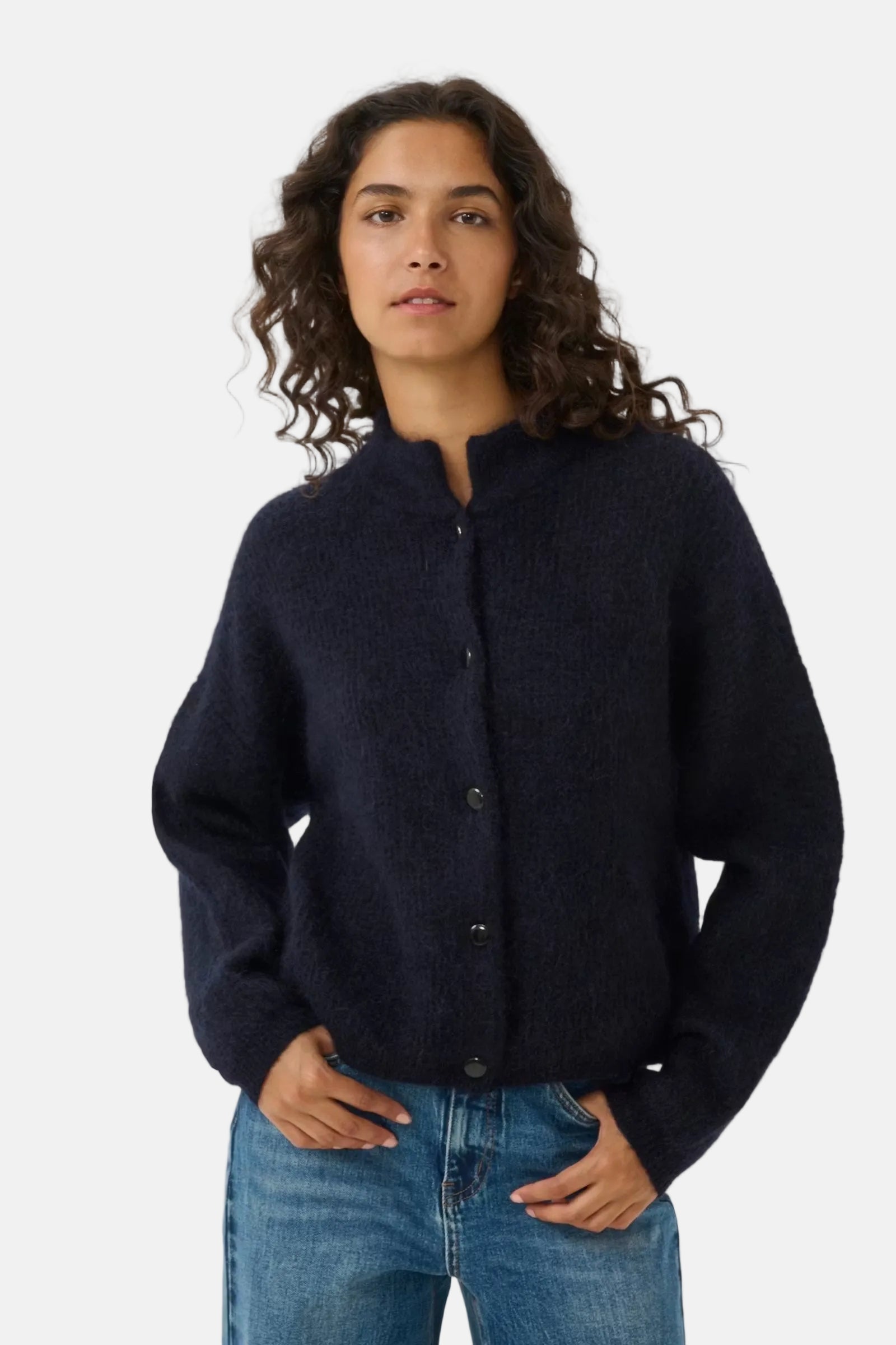 Gestuz Debbie, Navy Melange Blue, Cardigan