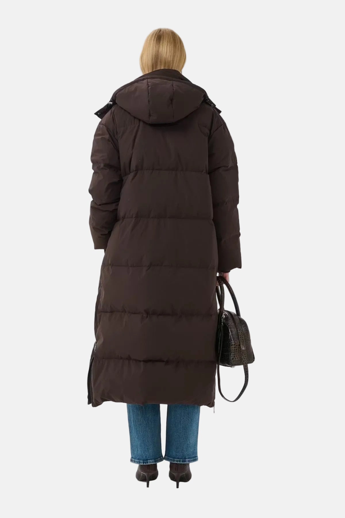 Gestuz Roa, Ganache/Braun, Lange Steppjacke