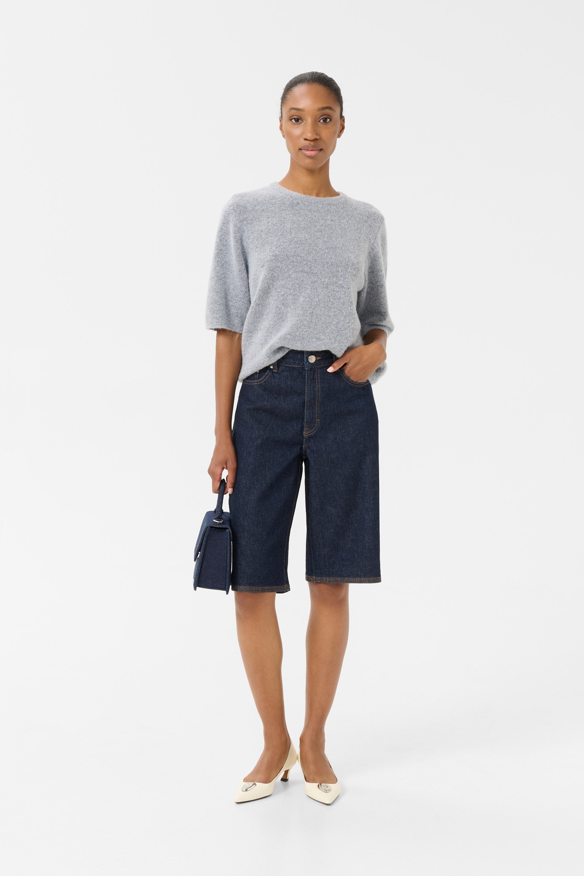 Gestuz Alpha, Pearl Blue Melange, Pullover