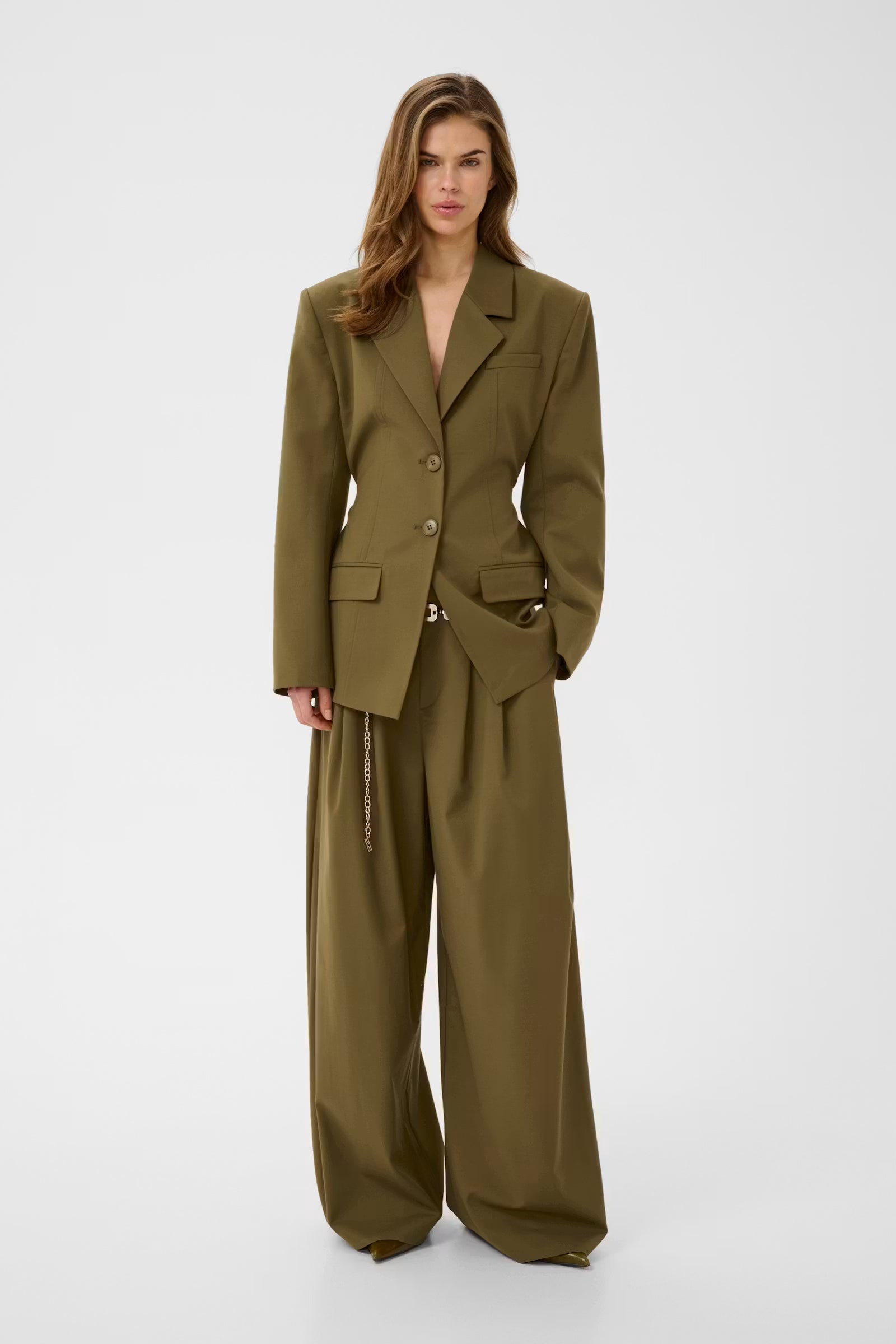 Gestuz Olivia, Olive, Military Blazer
