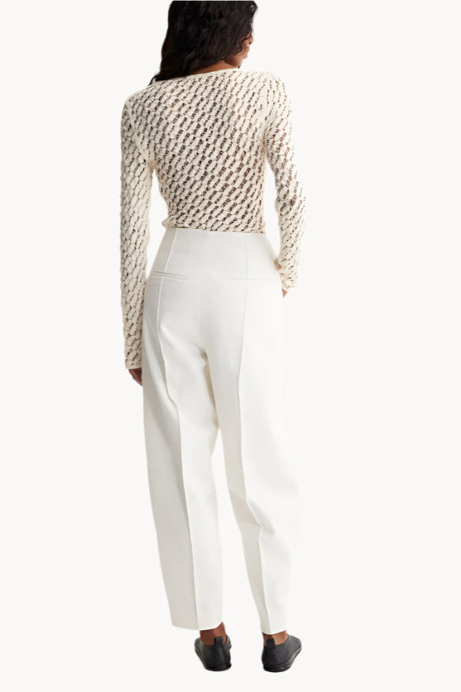 Róhe Barrel Leg, Off-White, Hose