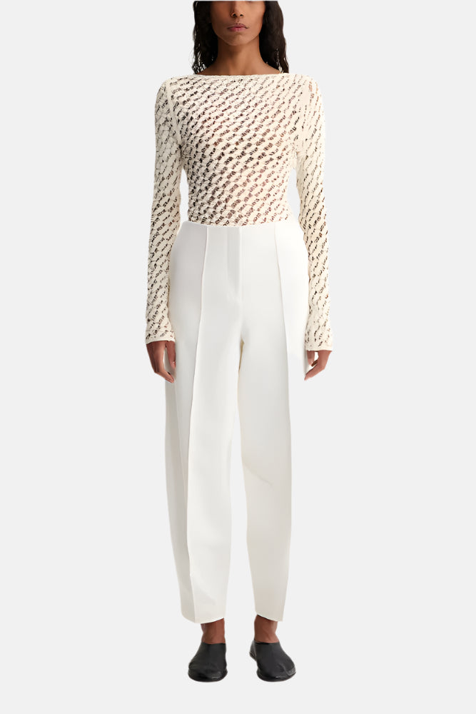 Róhe Barrel Leg, Off-White, Hose
