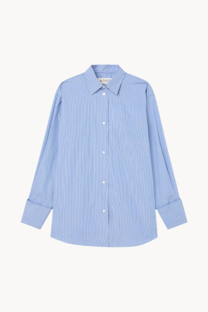 Oversized Striped, Light Blue, Hemd