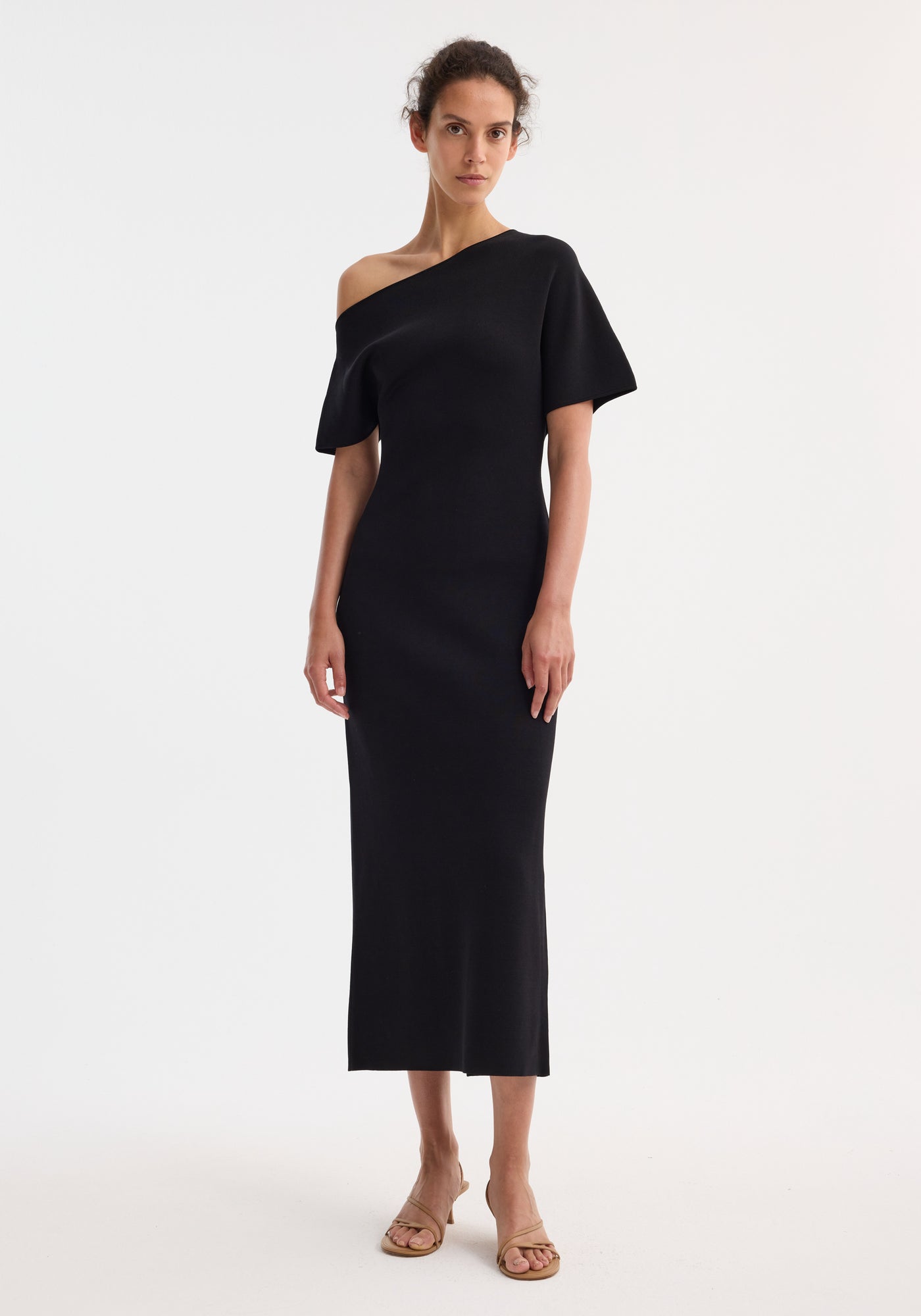 Róhe, Schwarz, Strick-Kleid