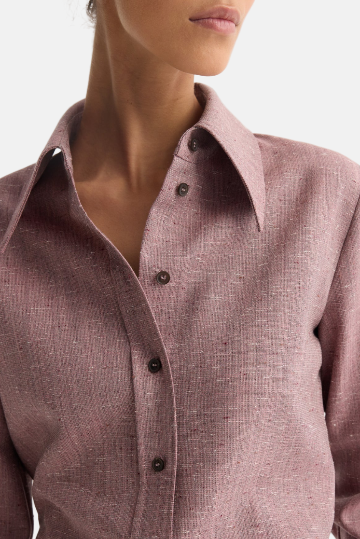 Róhe, Mauve Melange, Shirt