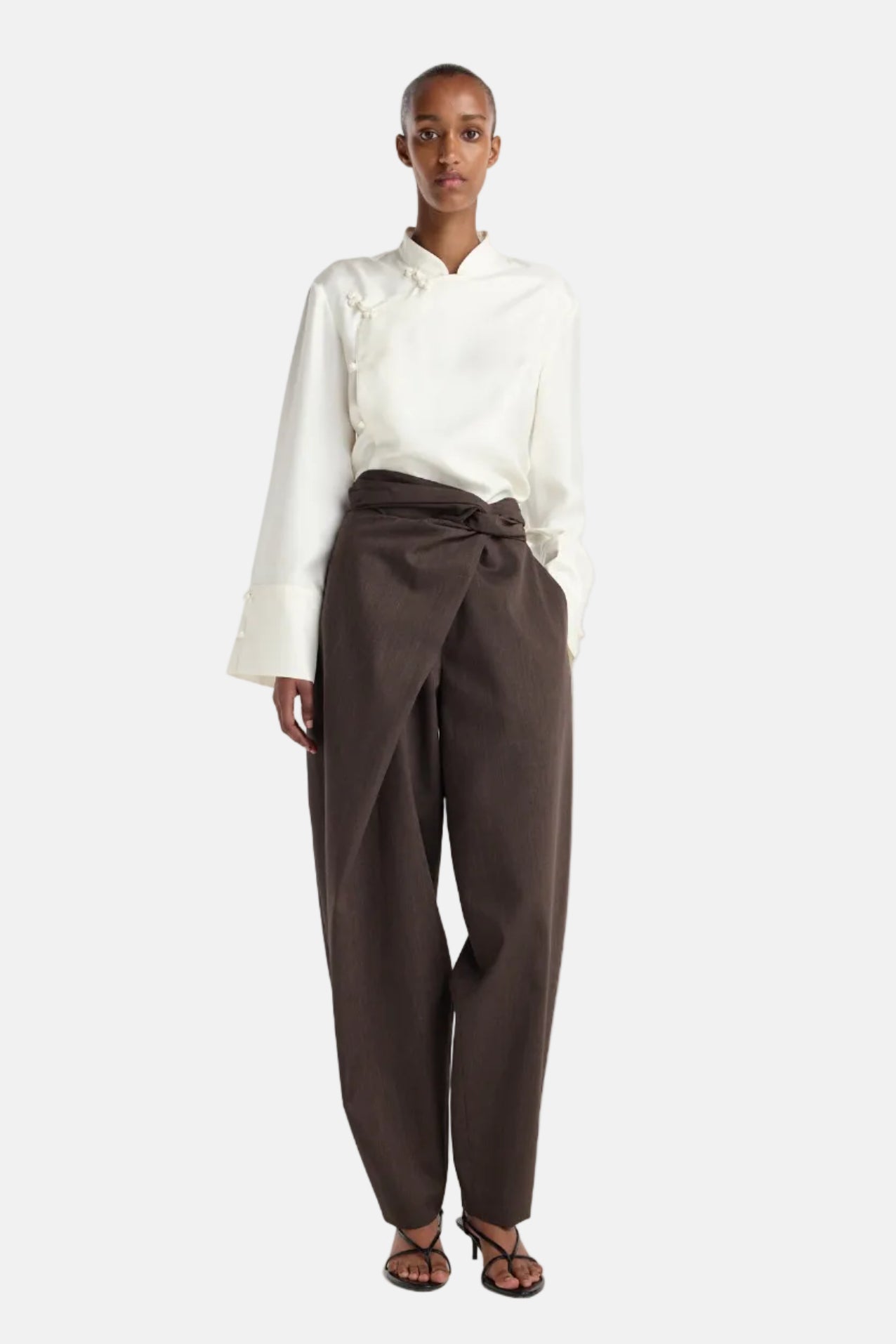 Róhe Sarong Knot, Dark Brown, Hose