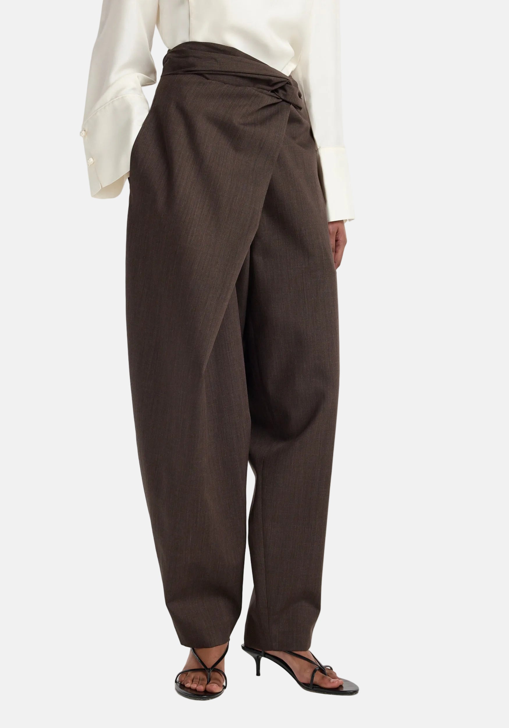 Róhe Sarong Knot, Dark Brown, Hose
