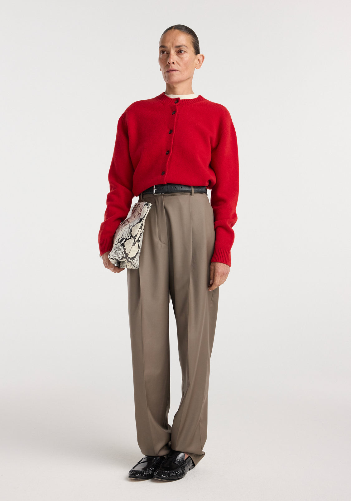 Róhe Daria Single Pleat Tapered, Desert Brown, Hose