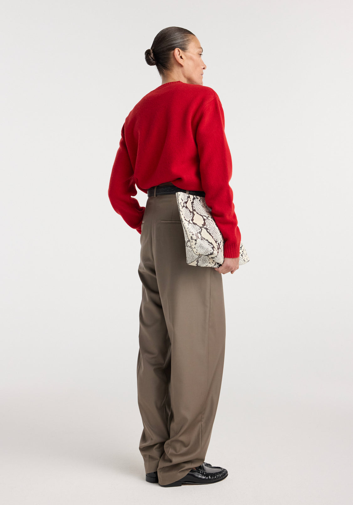 Róhe Daria Single Pleat Tapered, Desert Brown, Hose